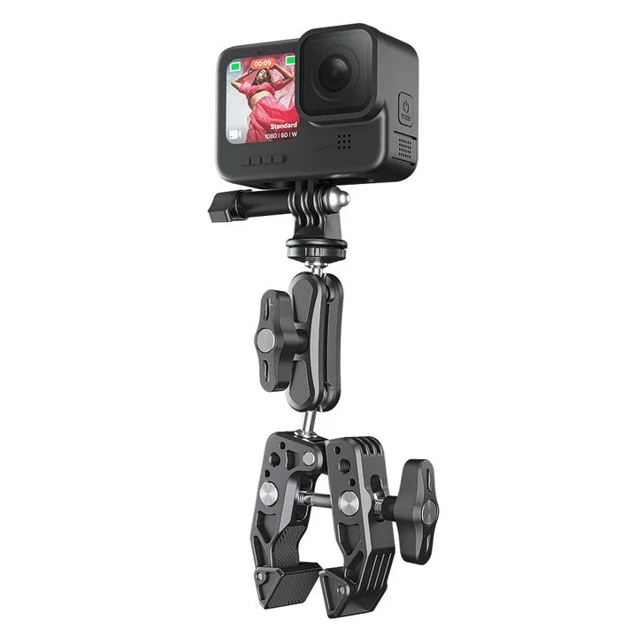 Multi functional crab claws mount for Insta360 GoPro and DJI action cameras Multi functional crab claws mount for Insta360 GoPro and DJI action cameras